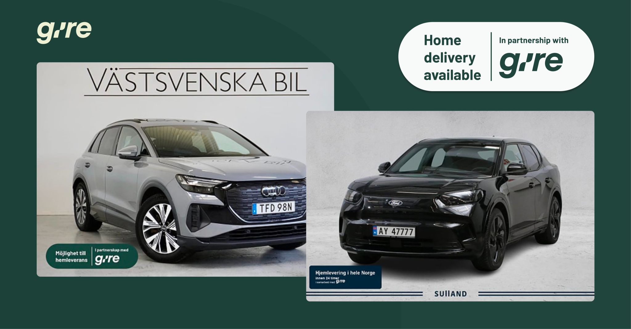 Hemleverans av bil via Gire Mobility